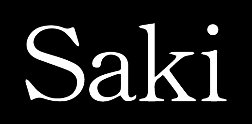 Logo of Saki Creative with black background
